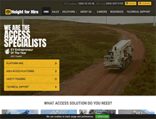 Tablet Screenshot of heightforhire.com